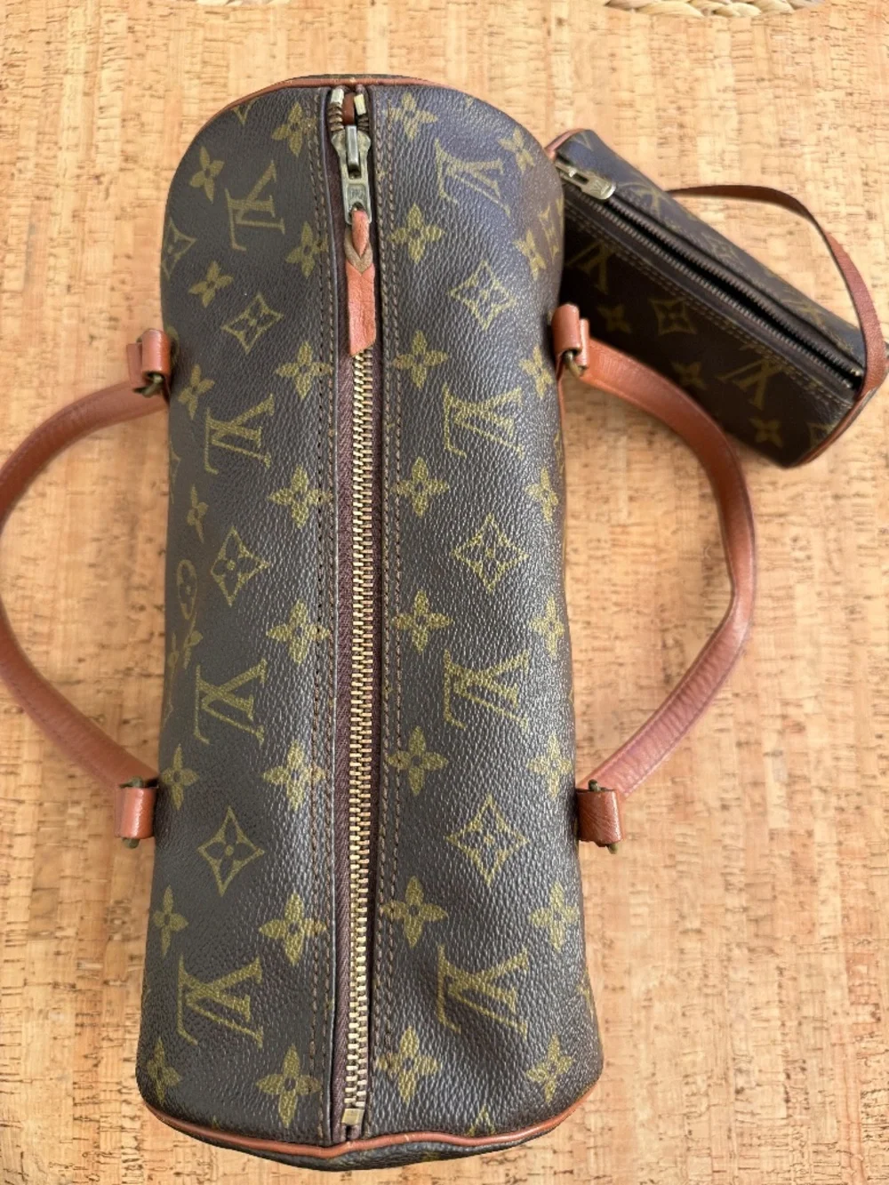 Louis Vuitton ~1970s Papillon 30 Handbag, with Pochette - Picture 7 of 12